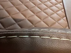 روکش صندلی راناپلاس طرح الماس تمام چرم رنگ مارون از تولیدی جلوه