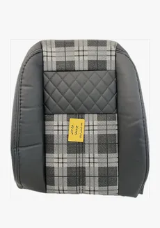 روکش صندلی خودرو برند جلوه طرح چرم و پارچه طوسی مناسب برای رانا پلاس