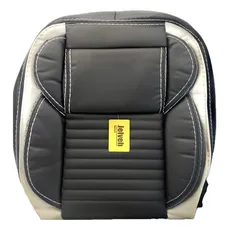 روکش صندلی خودرو پژو ۲۰۷ برند جلوه طرح لاماری چرم مشکی تیکه  کنار سفید