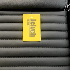 روکش صندلی خودرو پژو ۲۰۷ برند جلوه طرح لاماری چرم مشکی تیکه  کنار سفید