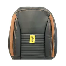 روکش صندلی جلوه طرح vip مناسب پژو ۲۰۶ چرم مشکی تیکه مارون